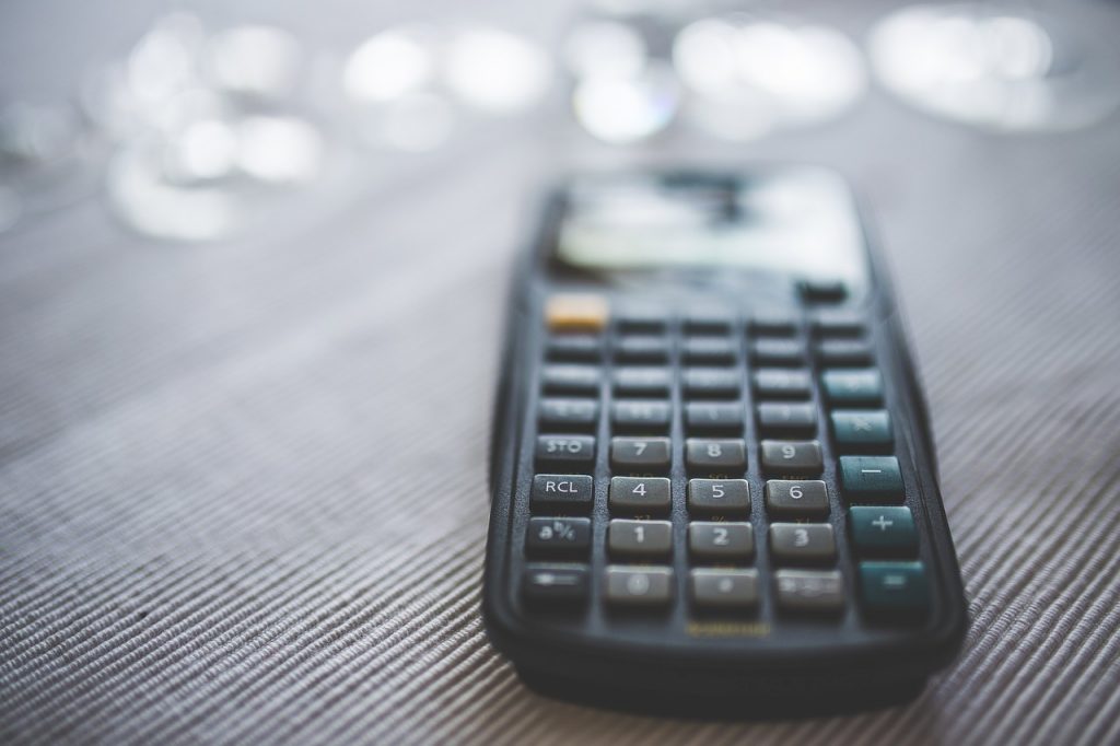 calculator, numbers, accounting
